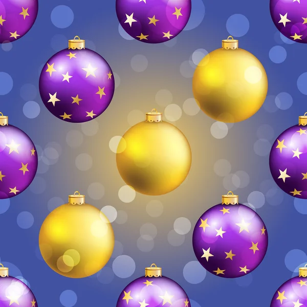 Christmas balls pattern — Stock Vector