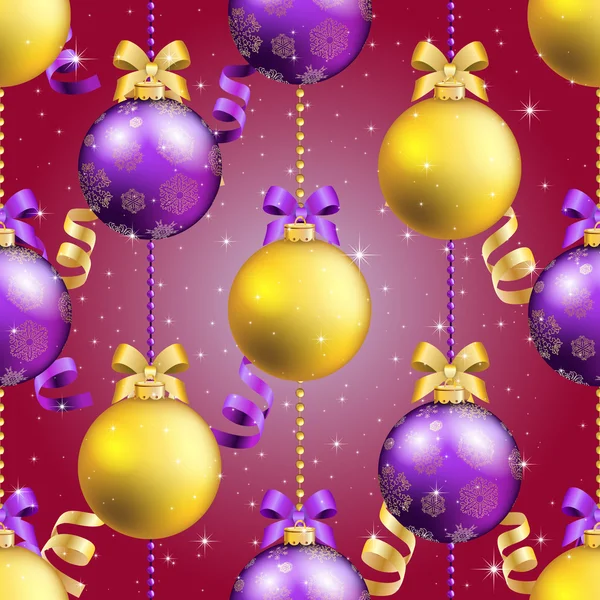 Christmas bollar mönster — Stock vektor