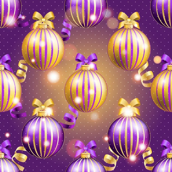 Modèle de boules de Noël — Image vectorielle