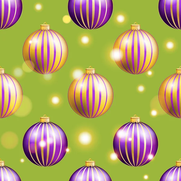 Kerstmis ballen patroon — Stockvector