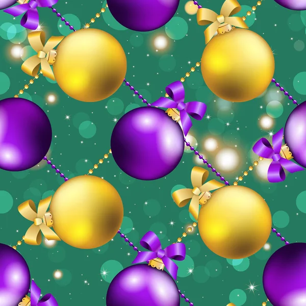 Modèle de boules de Noël — Image vectorielle