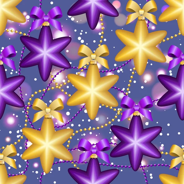 Christmas stars decoration — Stock Vector