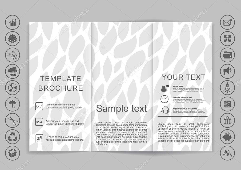 Tri-Fold Brochures mock up design.