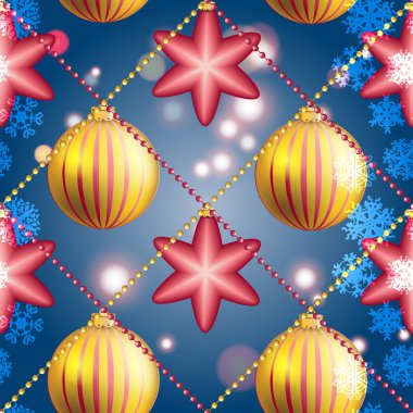 Yeni yıl Noel top desenle. Sparkles ve bokeh. Parlak ve parlak