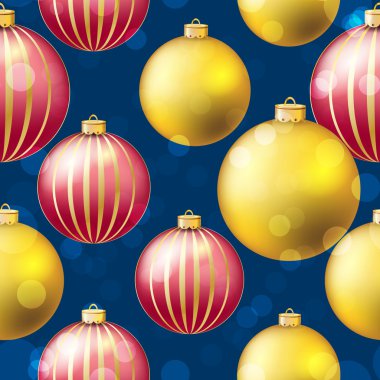 Yeni yıl Noel top desenle. Sparkles ve bokeh. Parlak ve parlak