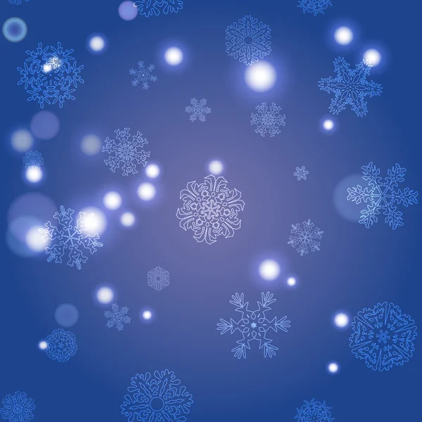 Modèle de flocons de neige Noël — Image vectorielle