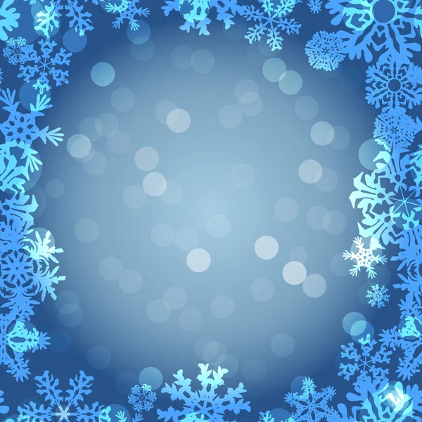 Jul snöflingor mönster — Stock vektor