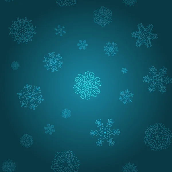 Christmas Snowflakes Pattern — Stock Vector