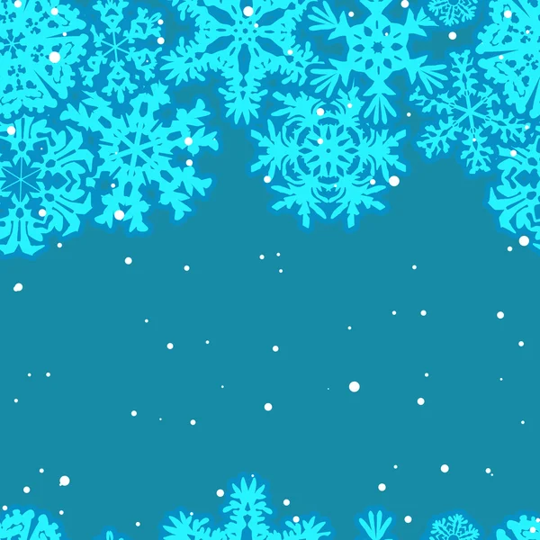 Patrón de copos de nieve de Navidad — Archivo Imágenes Vectoriales