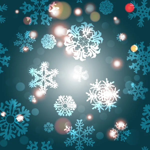 Modèle de flocons de neige Noël — Image vectorielle