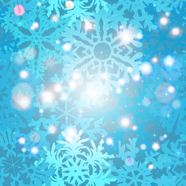 Christmas Snowflakes Pattern — Stock Vector