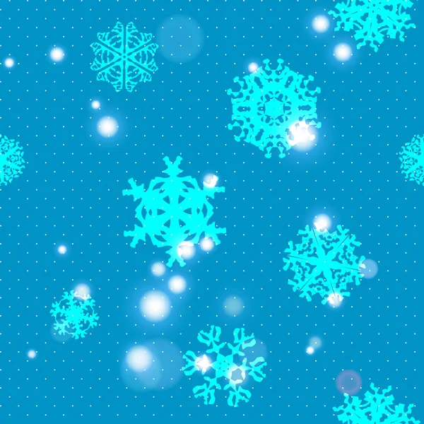 Patrón de copos de nieve de Navidad — Vector de stock