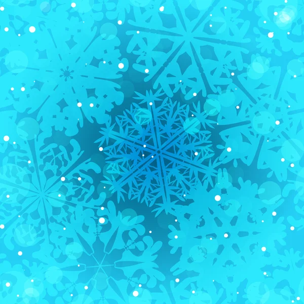 Christmas Snowflakes Pattern — Stock Vector