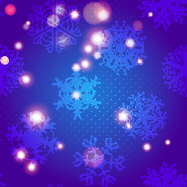 Jul snefnug mønster – Stock-vektor