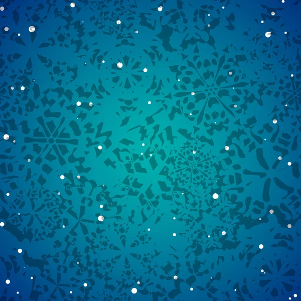 Modello di fiocchi di neve di Natale — Vettoriale Stock