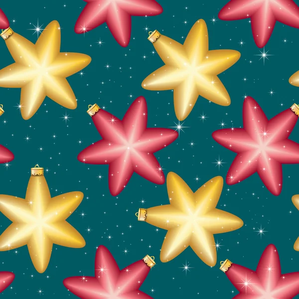 Christmas stars decoration — Stock Vector