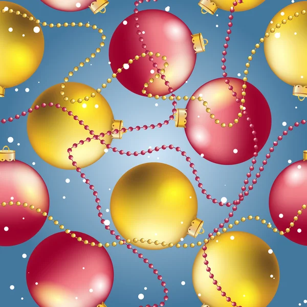 새 해 크리스마스 공 패턴입니다. 반짝 하 고 bokeh입니다. 반짝하 고 빛나는 — 스톡 벡터