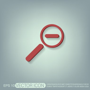 Büyüteç azaltma simgesi