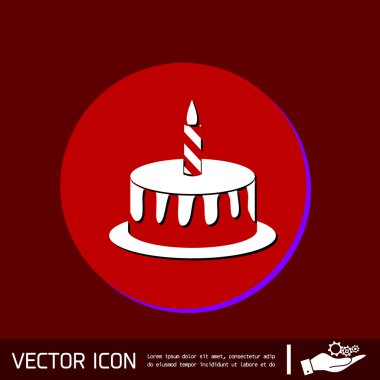 doğum günü pastası simgesi