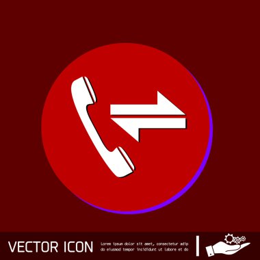 gelen ve giden arama simgesi