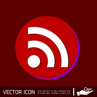 rss 的符号。字符的消息符号.