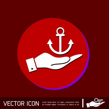 Deniz çapa tutan el