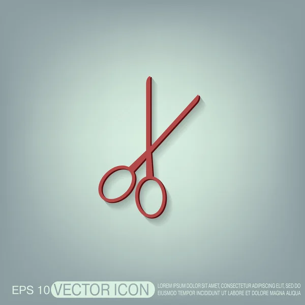 Scissors.  barbershop symbol — Stock Vector