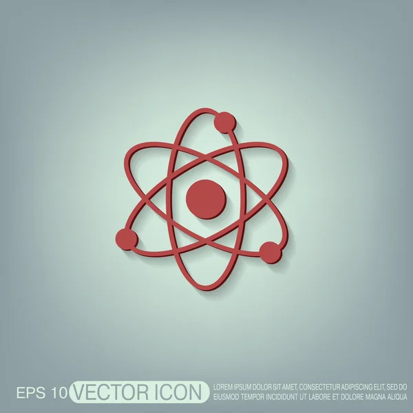 Atom, molecule symbol icon — Stock Vector