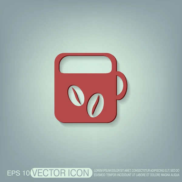 Boisson tasse icône — Image vectorielle