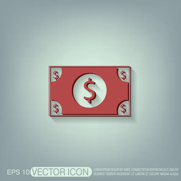 Dollar bill symbol — Stock Vector