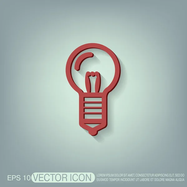 Lightbulb lamp icon — Stock Vector