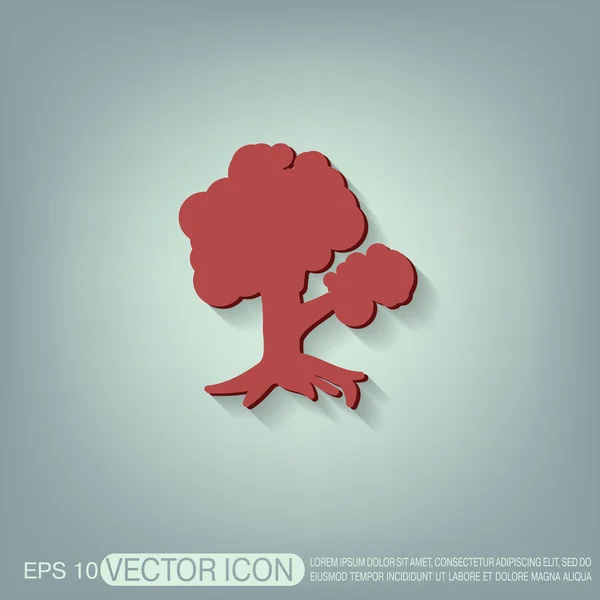 Tree symbol icon — Stock Vector