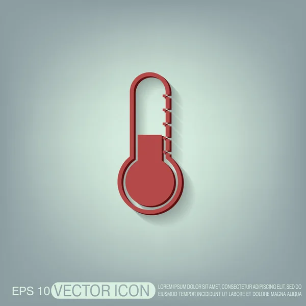 Thermometer-Symbol. Temperatursymbol — Stockvektor