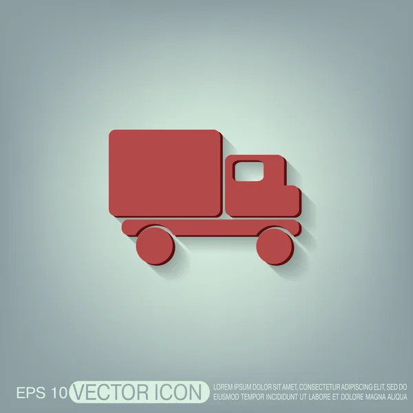 Camión icono logístico — Vector de stock