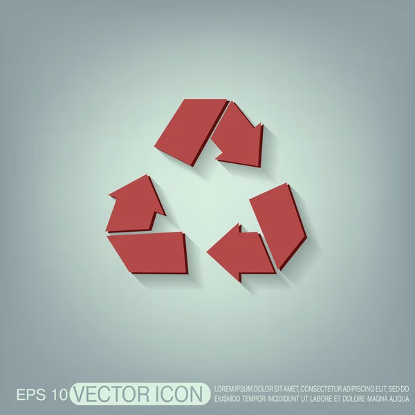 Pictogram van het recyclingsymbool — Stockvector