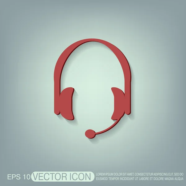 Headphone sign icon — Stock Vector