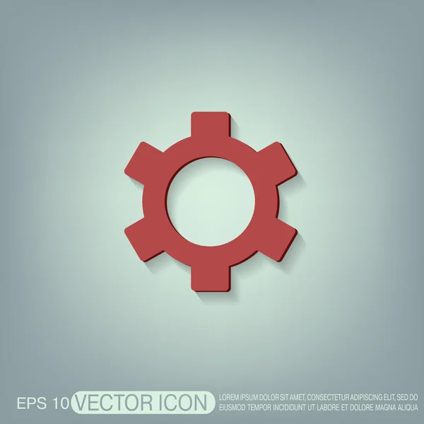 Cogwheel setting and repair icon — Stock Vector