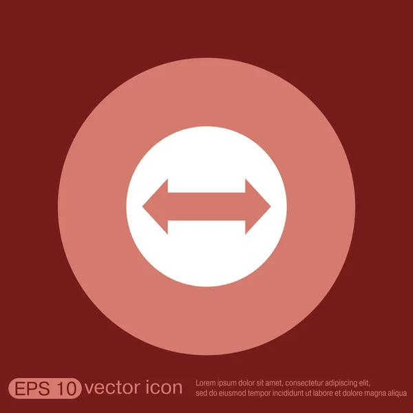 Icono de símbolo de flecha web — Vector de stock