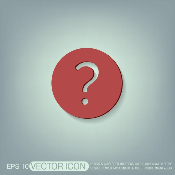 Question mark sign icon — Stock Vector