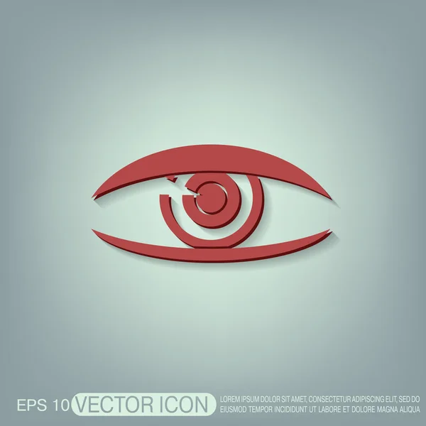 Ícone de símbolo de olho — Vetor de Stock