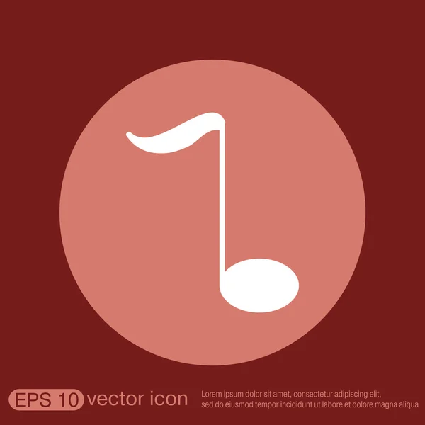 Musical note sign — Stock Vector