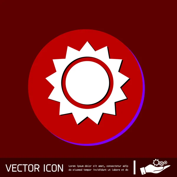 Icono del tiempo sol — Vector de stock