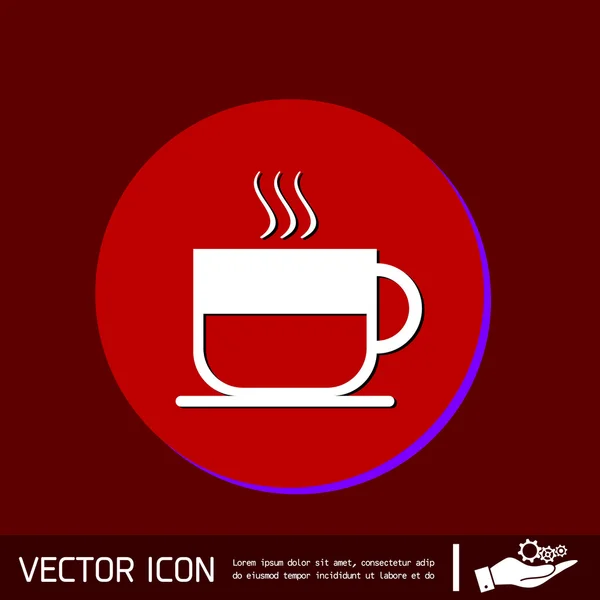 Coffee cup symbol icon. — Stock Vector