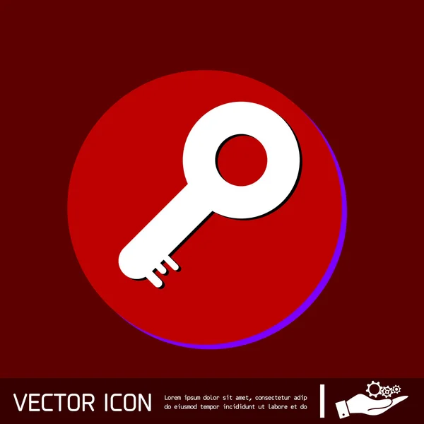 Icono del símbolo clave — Vector de stock