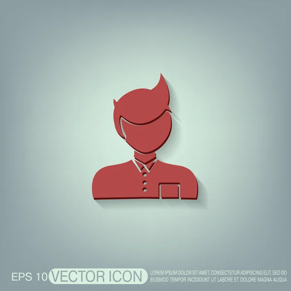 Male avatar icon. — Stock Vector