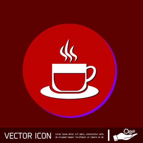 Coffee cup symbol icon. — Stock Vector