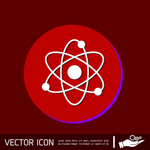 Atom, Molekül-Symbol — Stockvektor