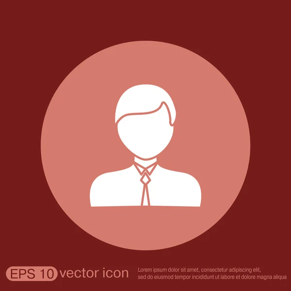 Male avatar icon. — Stock Vector