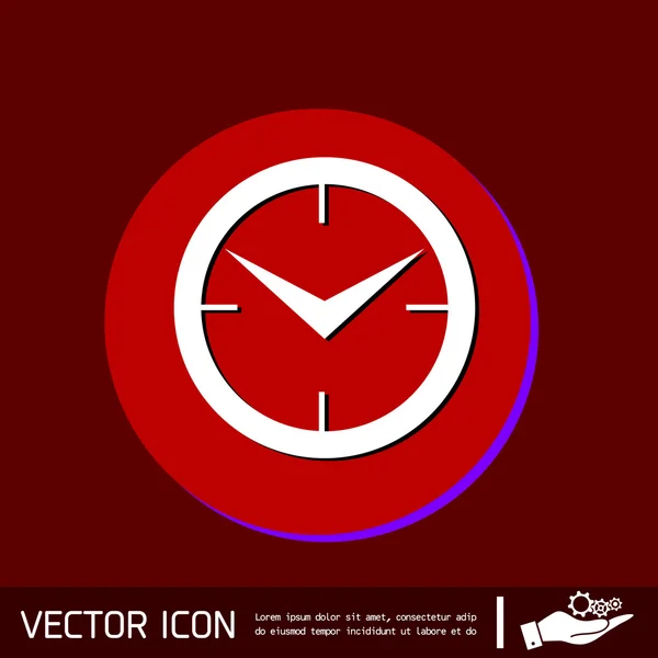 Horloge icône de montre — Image vectorielle