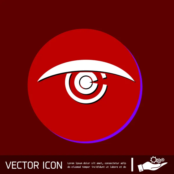 Eye symbol icon — Stock Vector